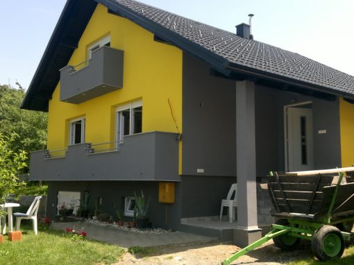 Obiteljska kuća Đuranec – Varaždin Breg – izrada fasade